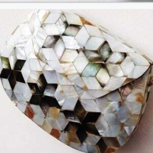 Geometric Cube Mosaic Clutch