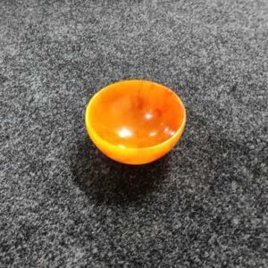 Orange Resin Bowl